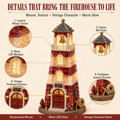⏳ Last Day 49% OFF – 🚒 Beginner-Friendly Vintage Firehouse Mosaic Light DIY Kit Collection | Complete Kit with Mosaic Pieces, LED Lights & Step-by-Step Guide Included 💕