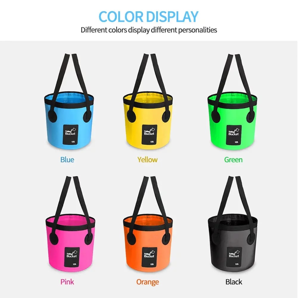 ⏰Limited Stock 60% OFF🧺💦🎣Portable Foldable Water Bucket - Perfect for Fishing, Camping, Traveling!!