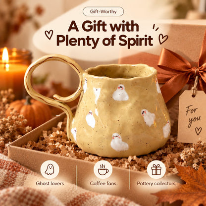 👻 Cozy Spirits Handmade Ceramic Mug
