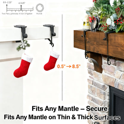 🎅Fireplace Stocking and Garland Hanger