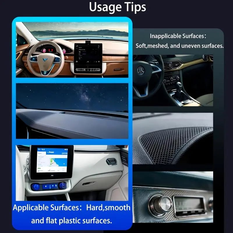 Foldable Magnetic Car Phone Holder – 20 N52 Magnets, Heat-Resistant Suction Base for MagSafe & All Phones