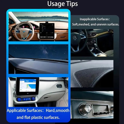 Foldable Magnetic Car Phone Holder – 20 N52 Magnets, Heat-Resistant Suction Base for MagSafe & All Phones