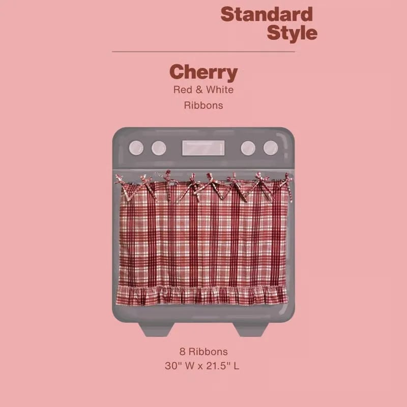 🧺 Handmade Oven Skirts | Farmhouse Kitchen Décor🔒 Heat-Resistant | 🎀 Effortless Install | ✨ Hide Clutter & Elevate Style