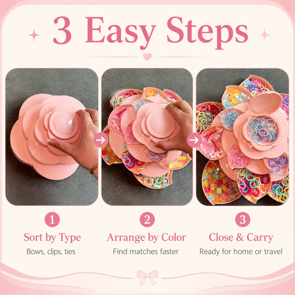 🎀Baby Hair Accessories Organizer Box