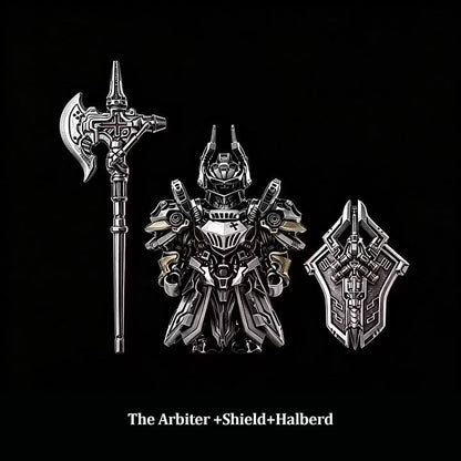 Pure‑Brass Mecha Arbiter Mini Figurine