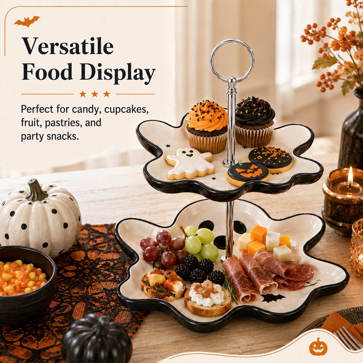 Two-Tier Ghost Serving Stand