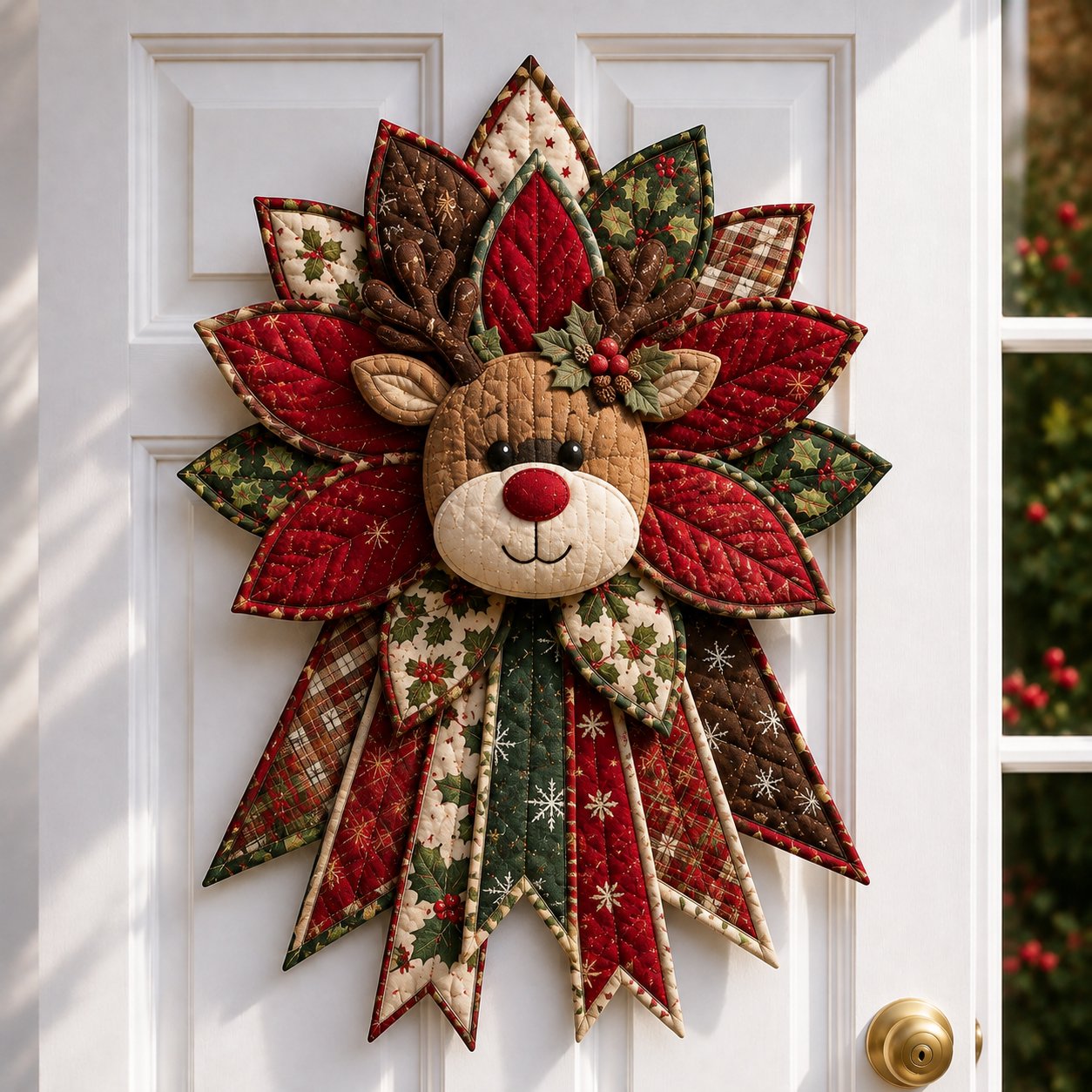 ⏳ Last Day 49% OFF – 🎄Beginner-Friendly Oversized Christmas Character Quilted Door Hanger Sewing Kit | Complete Kit with All Tools & Step-by-Step Guide Included 💕