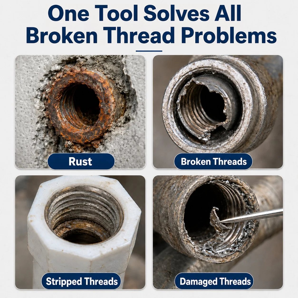 🛠️ Broken Pipe Thread Extractor | Fast Drill-Powered Broken Fitting Removal Tool