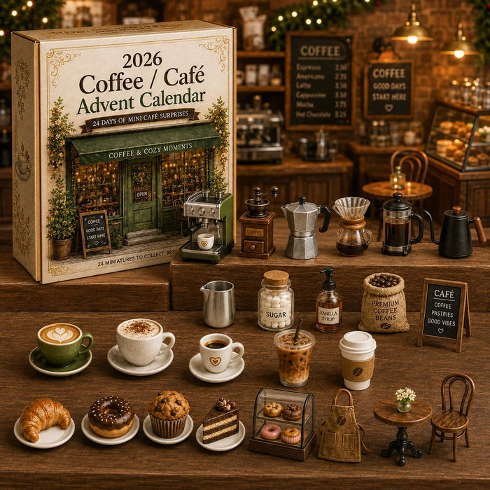 Coffee shop miniature scene