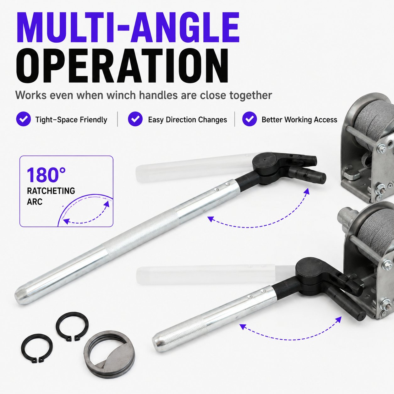 🔥LAST DAY 49% OFF - 🛠️Ratchet Cargo Winch Tensioner Wrench | Heavy-Duty Truck Strap Tool