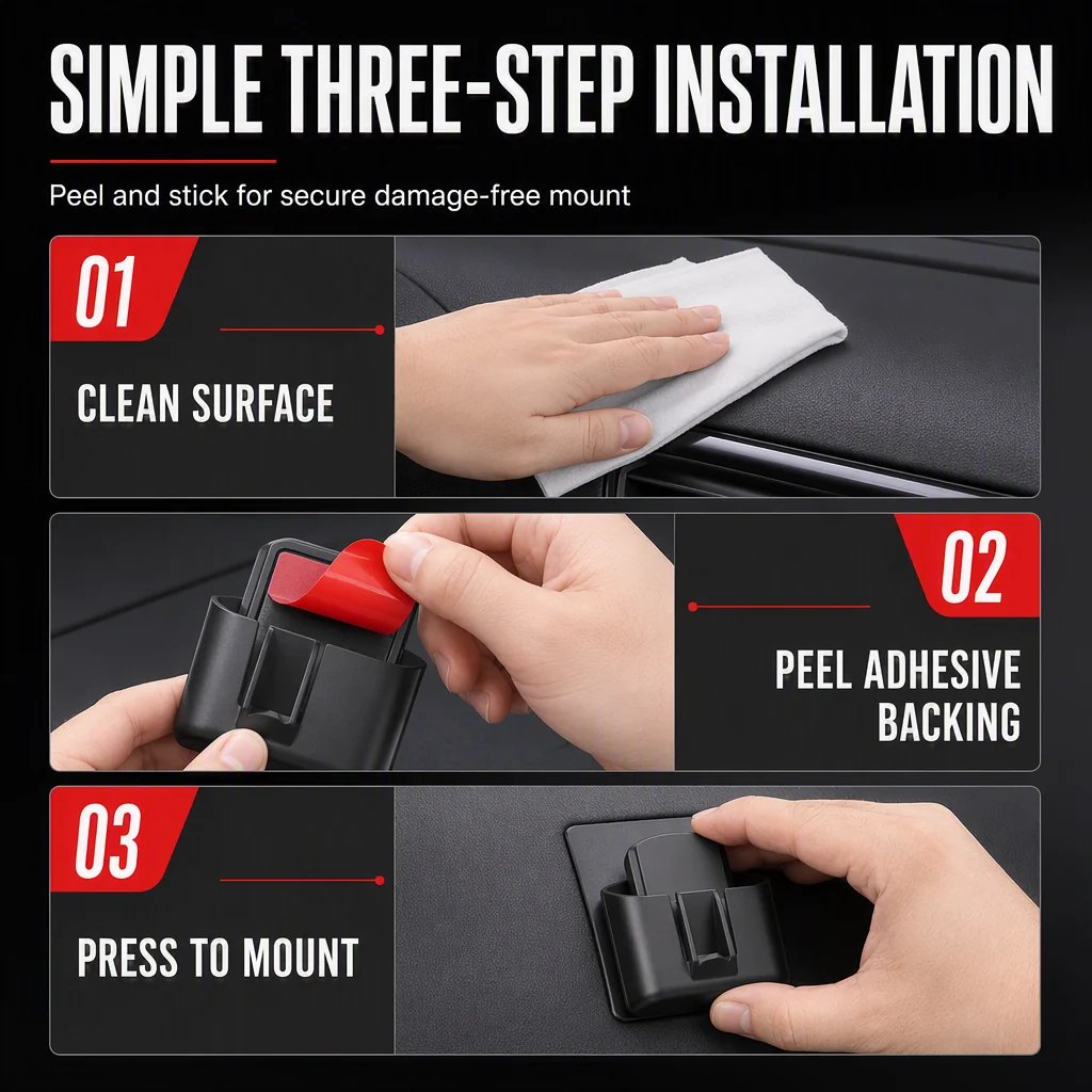 Car Key Fob Holder with Hook