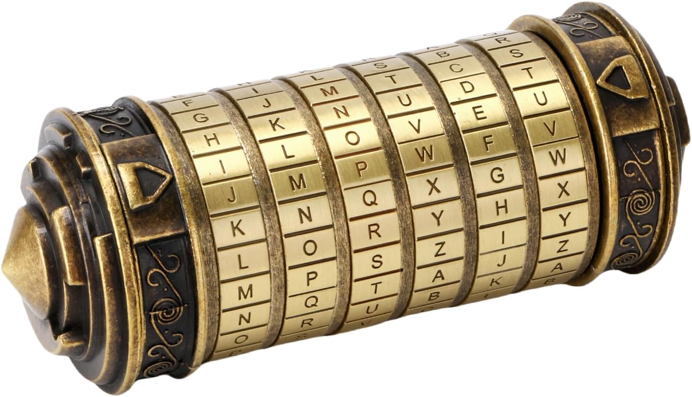 Da Vinci Code Mini Cryptex Lock With Rings Anniversary Valentine's Day Romantic Birthday Gifts