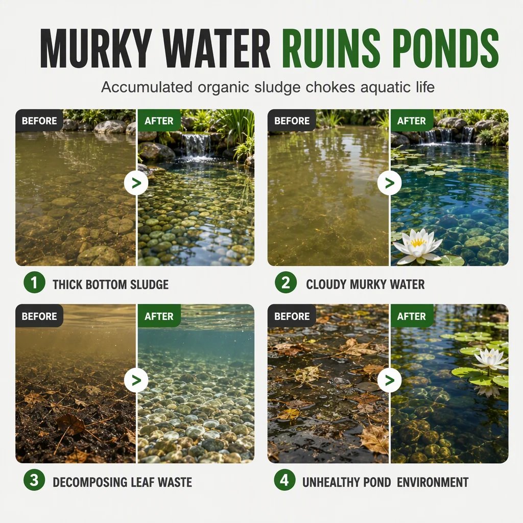 Pond Water Clarifier Powder for Fish Ponds and Pools