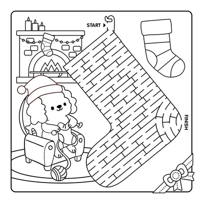 Happy Days - Cosy Christmas Adevent Colouring Book