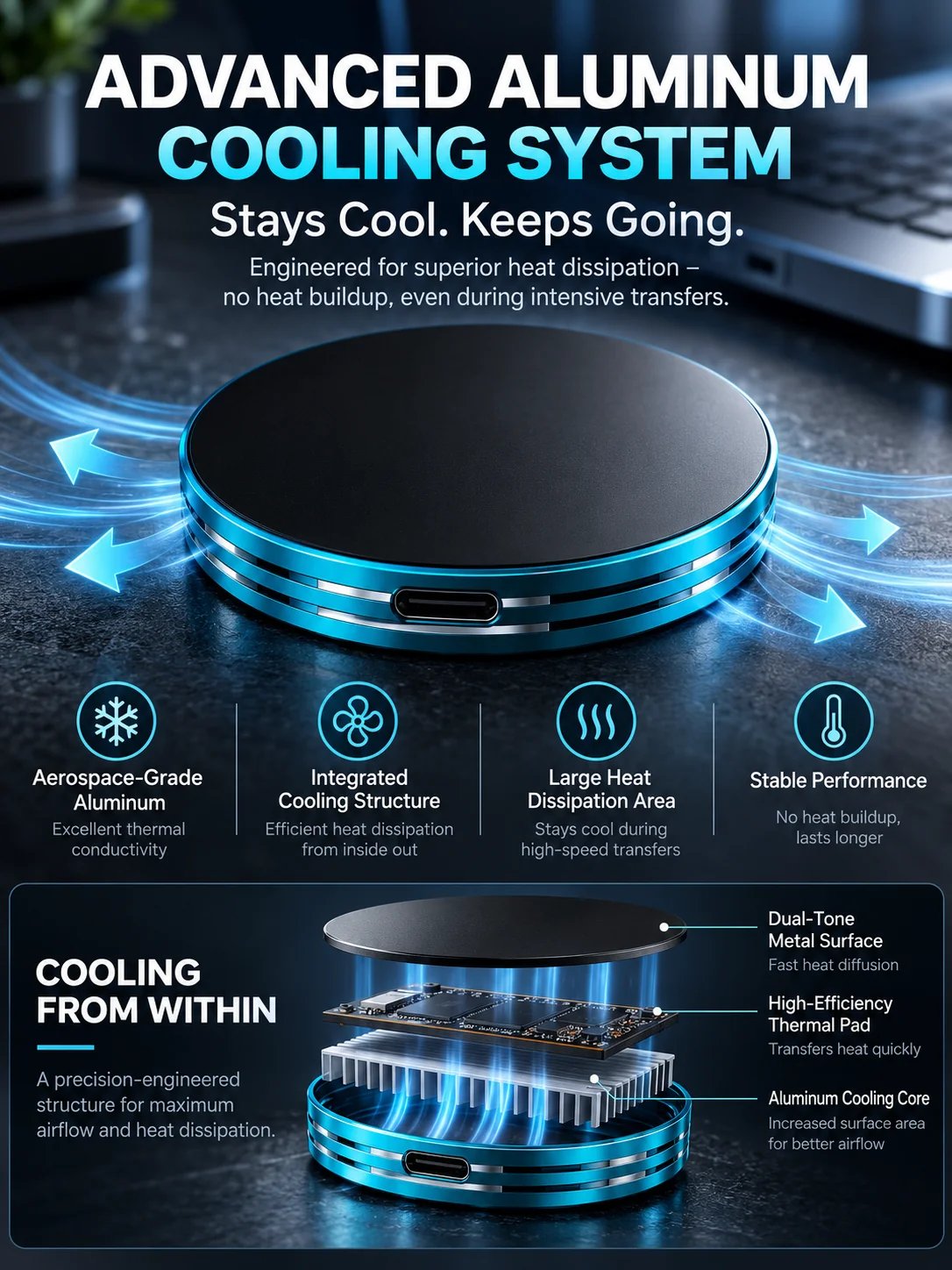 🔥HOT SALE🔥C Magnetic Portable SSD – Anti-Lost External Solid State Drive