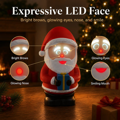 Animated Expression LED Santa Tabletop Decoration