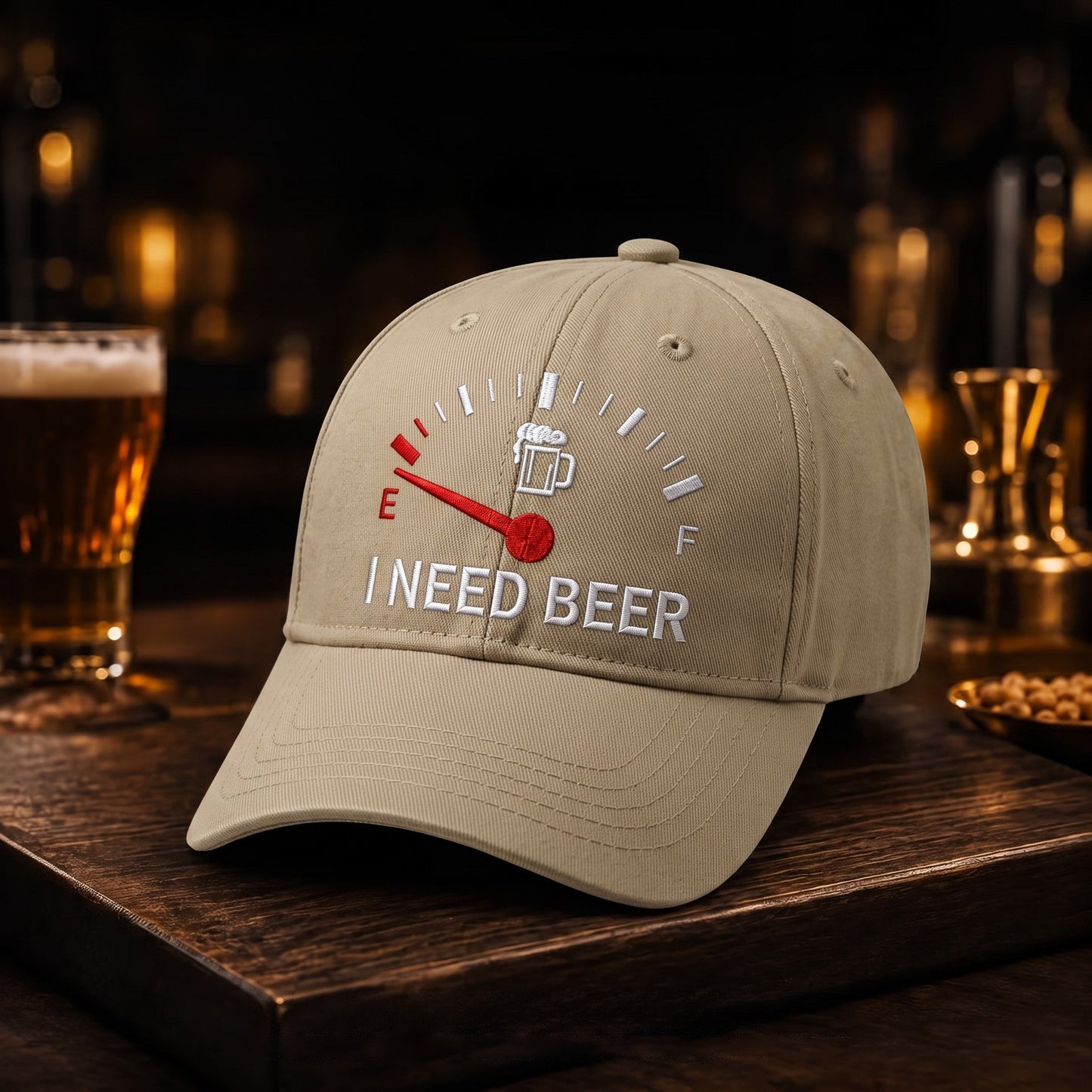 🔥LAST DAY 50% OFF - 🍺 I NEED BEER Embroidered Baseball Cap – Unisex Memorial Hat🧢