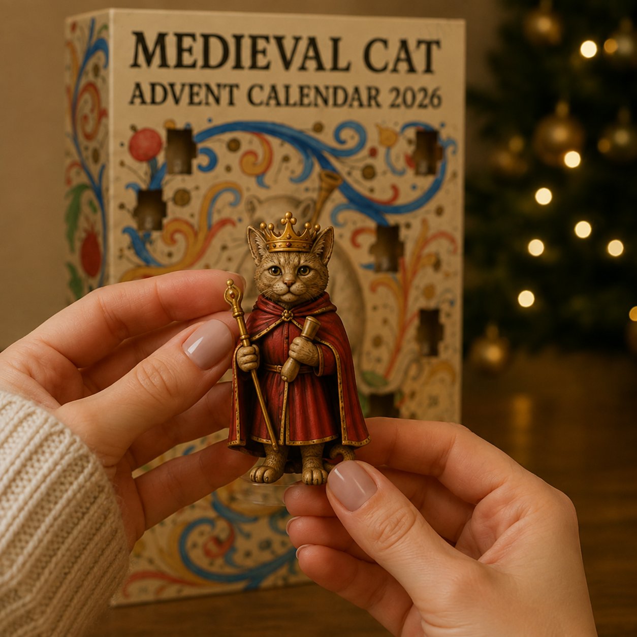 🐱 Medieval Cat Advent Calendar 2026 – 24 Historic Cat Charms
