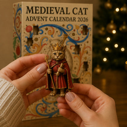 🐱 Medieval Cat Advent Calendar 2026 – 24 Historic Cat Charms