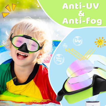 🏊‍♀️ Buy 1 Get 1 Free🏊‍♀️-HD children's large frame waterproof and anti-fog swimming goggles🏊‍♀️