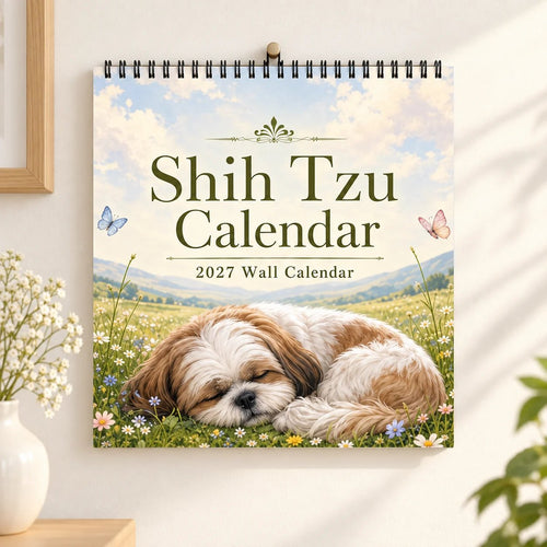 Shih Tzu 2027 Wall Calendar – Beautiful Shih‑Tzu Dog Art Calendar, Perfect Gift for Shih Tzu Lovers