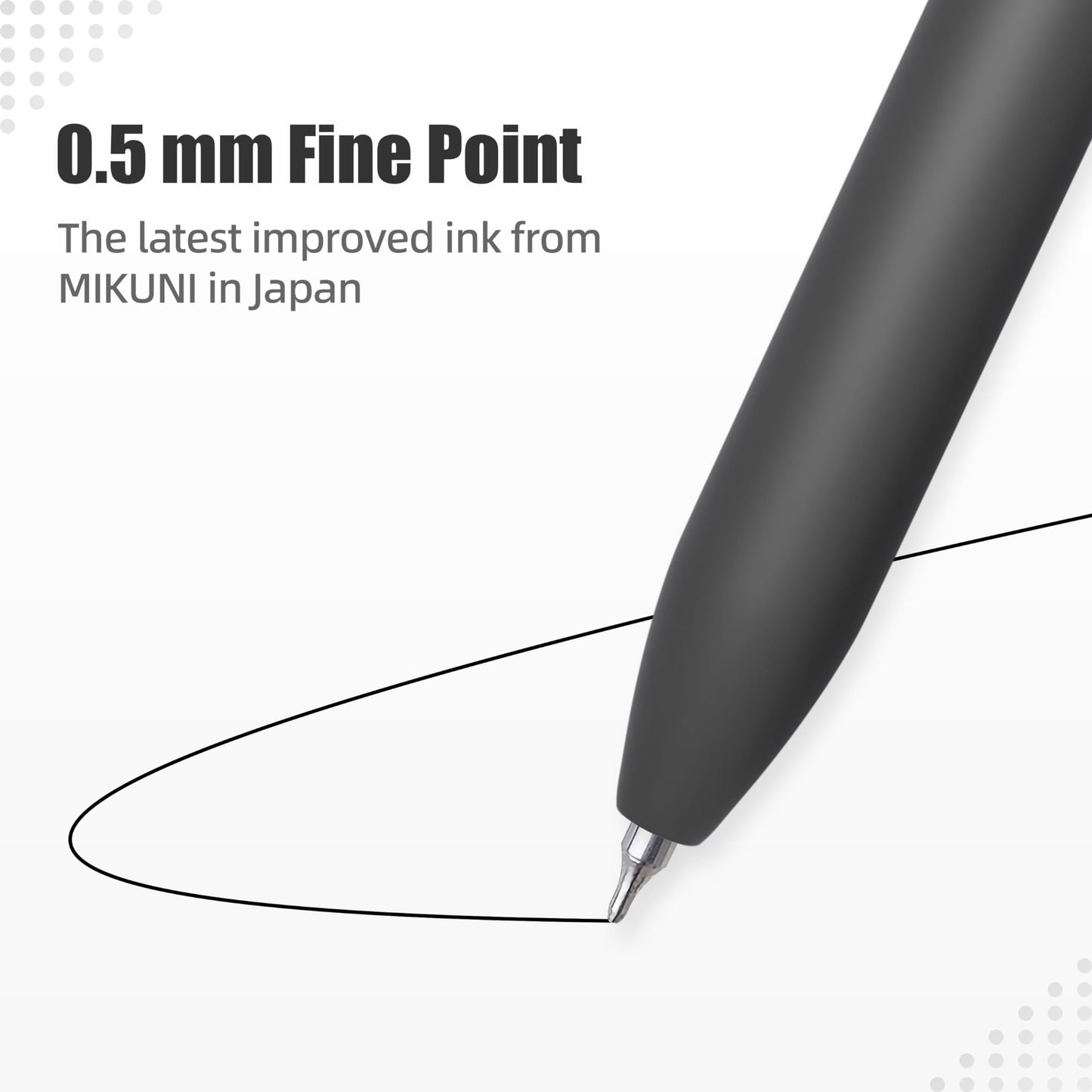 🔥HOT SALE🔥🔥Black Gel Pens, 6Pcs 0.5mm Gel Pens Fine Point, Quick Dry Retractable Gel Pen Set, Smooth Writing Pens for Office Work, Note Taking, Black Ink Pens for Men Women(Black)