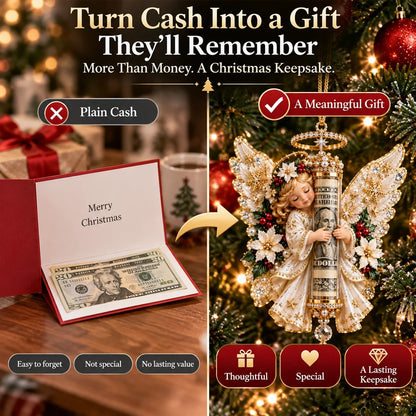 3D Angel Christmas Cash Gift Ornament – 6 Keepsake Designs