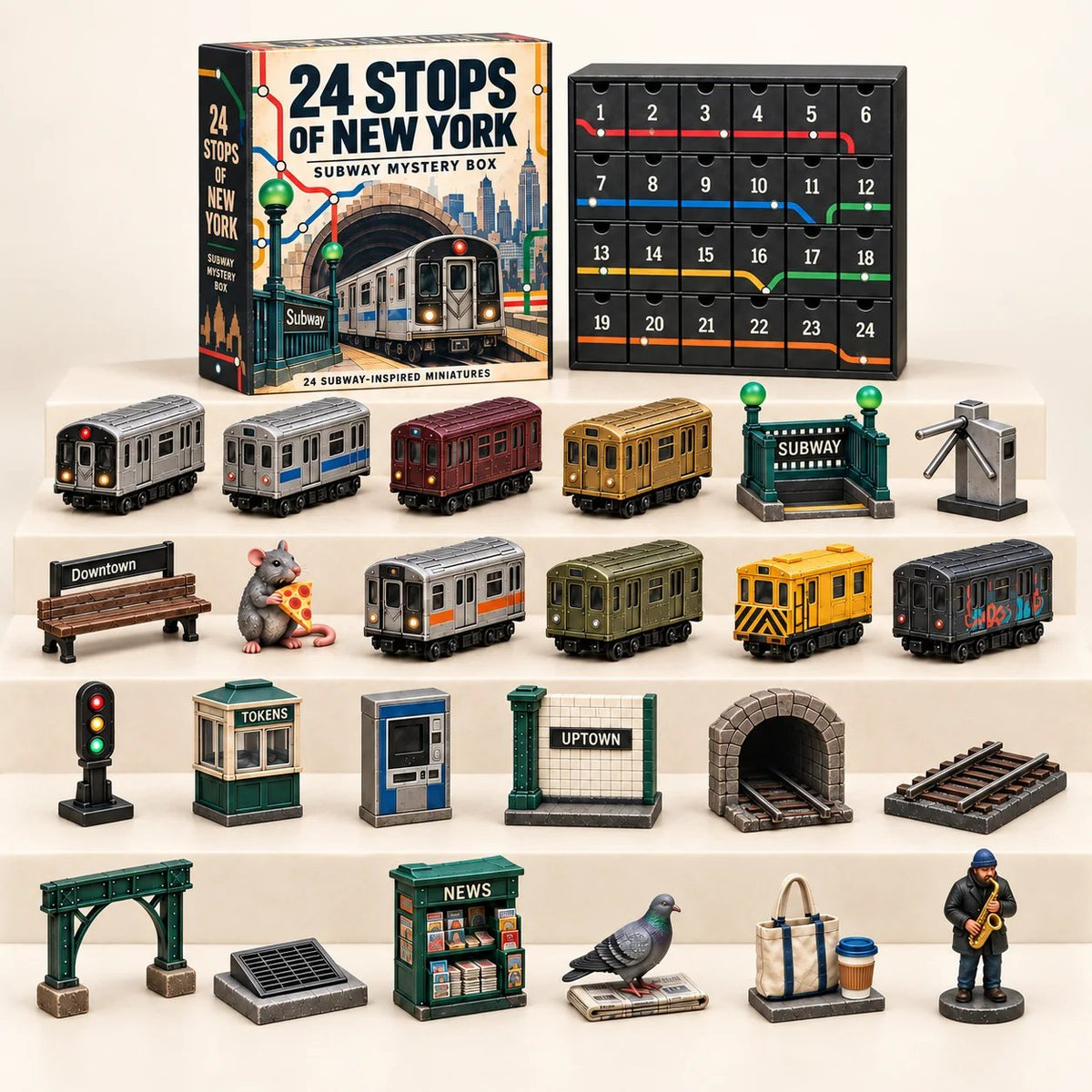 🚇 24 Stops of New York – Subway Mystery Advent Calendar 🗽