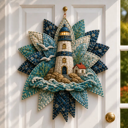 ⏳ Last Day 49% OFF – 🌊 Beginner-Friendly DIY Large Coastal Quilted Seaside Wreath Sewing Kit Collection | Complete Kit with Coordinated Fabrics, Sewing Materials & Step-by-Step Guide Included 💕