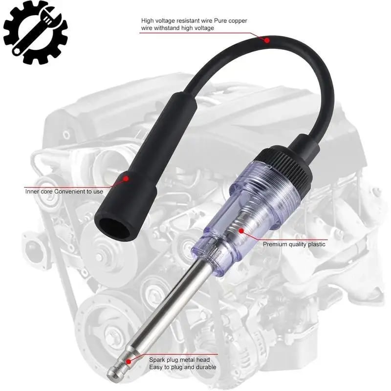 Inline Spark Plug Tester Fast Ignition Check Tool for Cars, Lawn Mowers, Motorcycles & Small Gas Engines