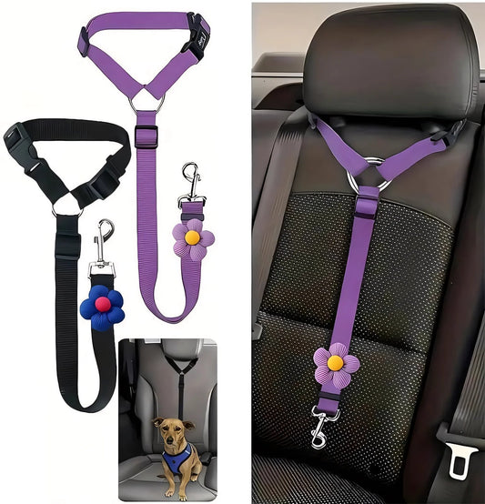 2-Pack Dog Travel Safety Belts