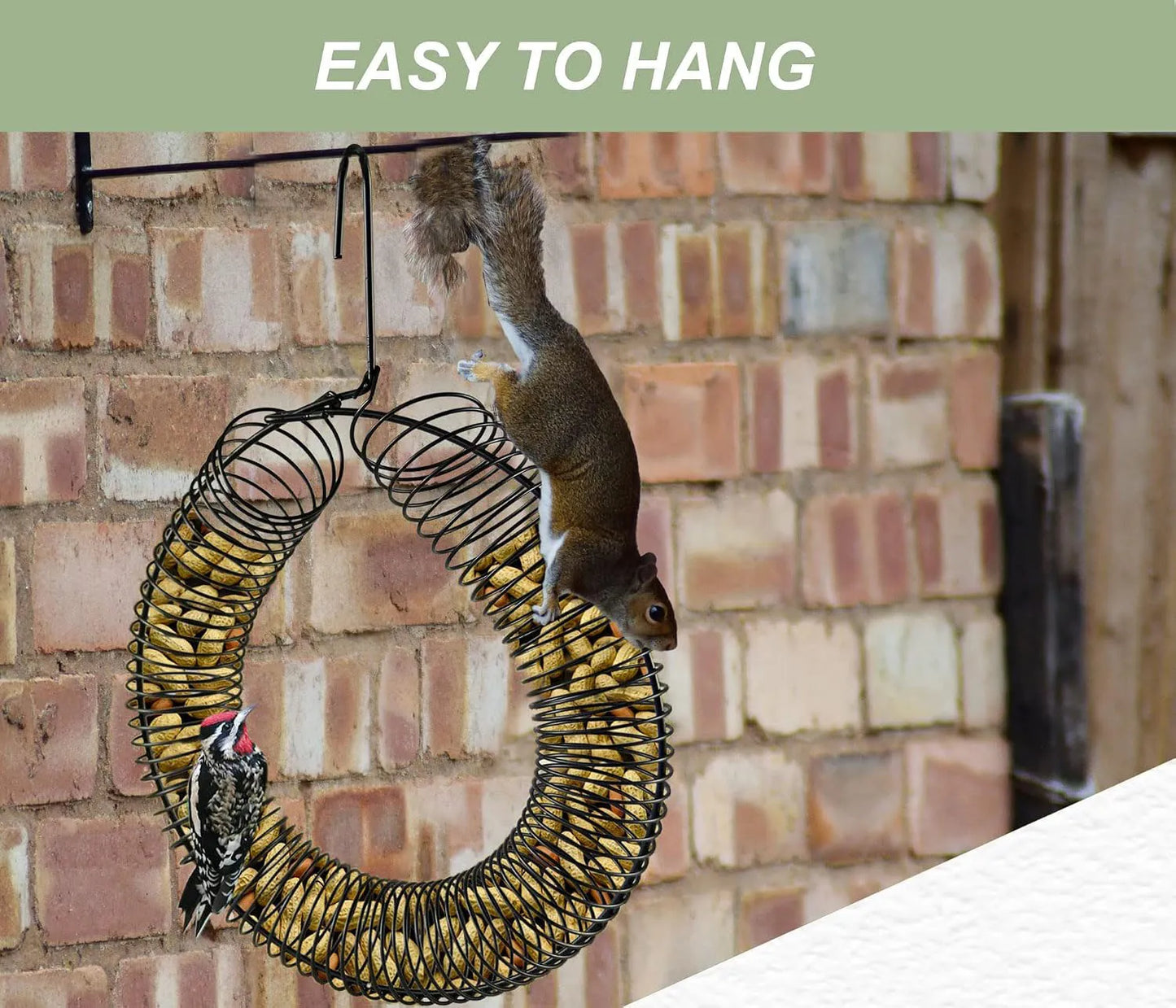 Hanging Peanut Wreath Feeder