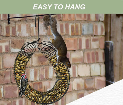 Hanging Peanut Wreath Feeder