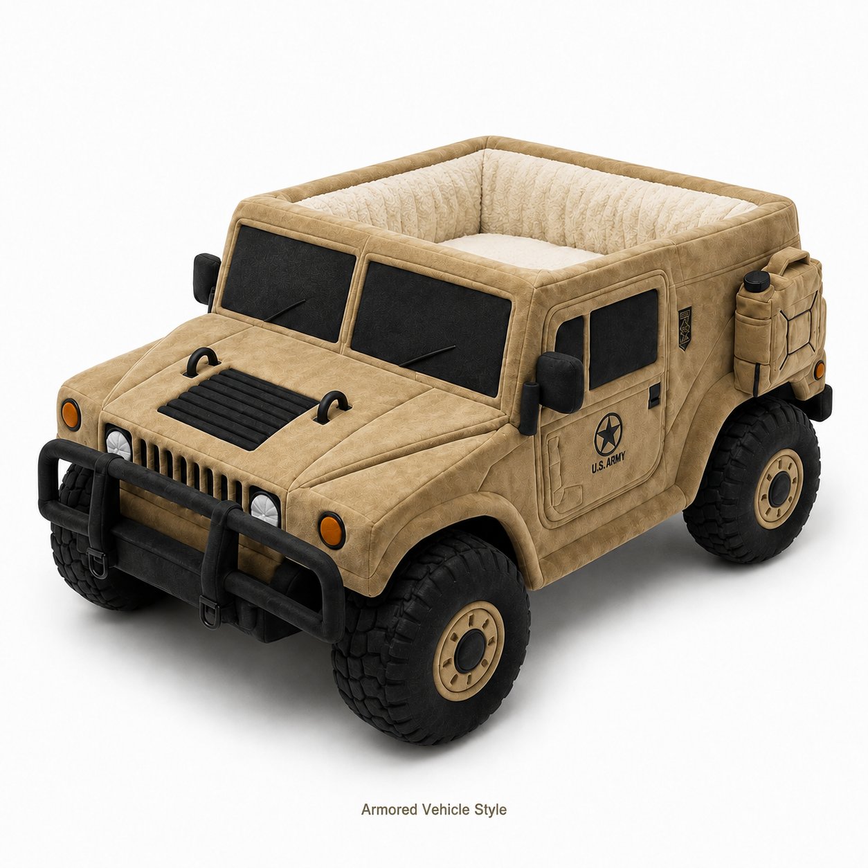 Military Vehicle Shaped Dog Bed