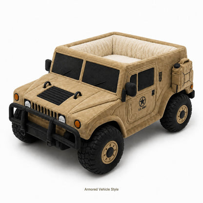 Military Vehicle Shaped Dog Bed