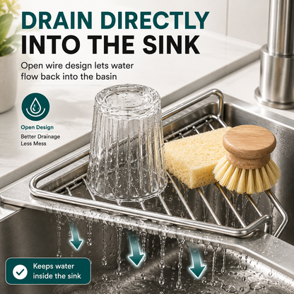 💧Corner Sink Draining Shelf✨
