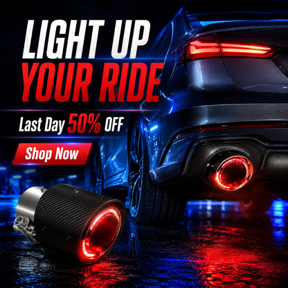 fire-breathing illuminated Exhaust Pipe