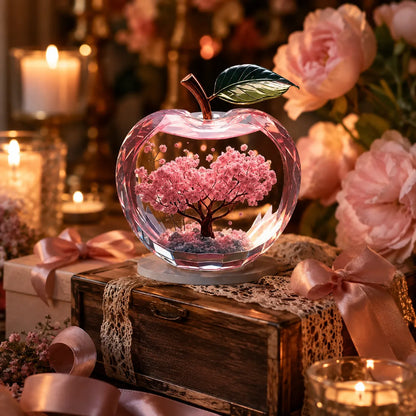 Preserved Cherry Blossom Apple Ornament Eternal Spring Floral Decor For Home Desktop Display