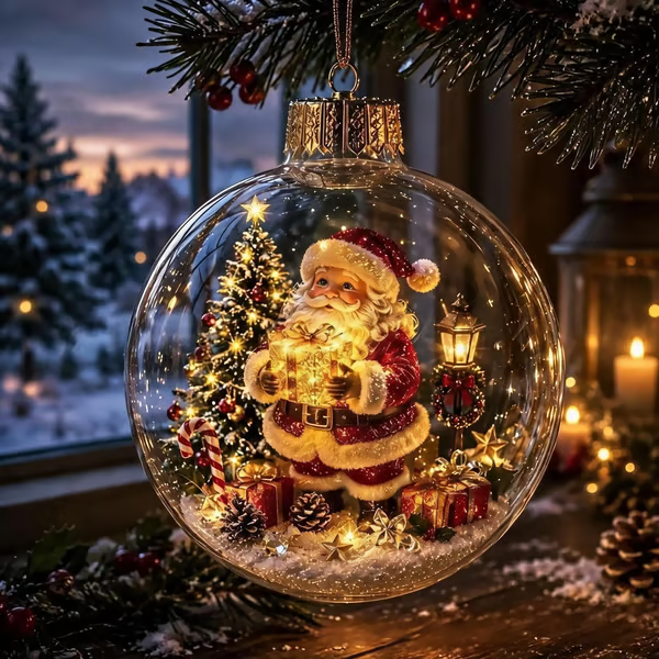 🎄Glowing Christmas Diorama Ornament – Buy 2 Get 1 Free