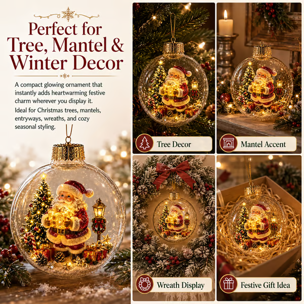 🎄Glowing Christmas Diorama Ornament – Buy 2 Get 1 Free