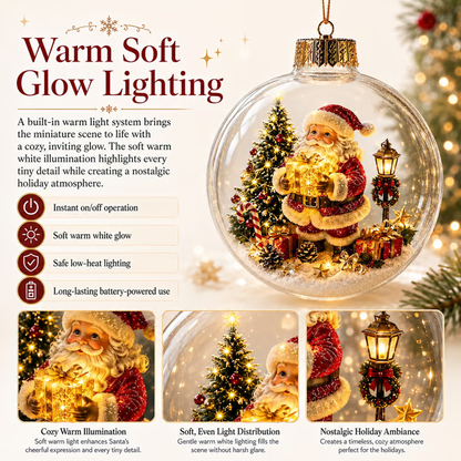 🎄Glowing Christmas Diorama Ornament – Buy 2 Get 1 Free