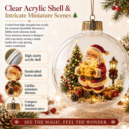🎄Glowing Christmas Diorama Ornament – Buy 2 Get 1 Free