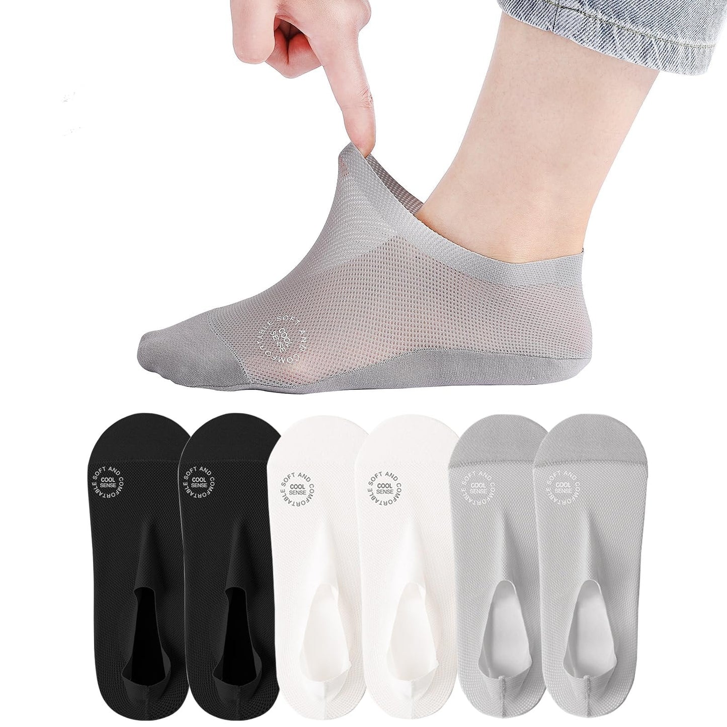 🔥Ultra Thin Liner Non Slip No Show Socks