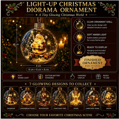 🎄Glowing Christmas Diorama Ornament – Buy 2 Get 1 Free
