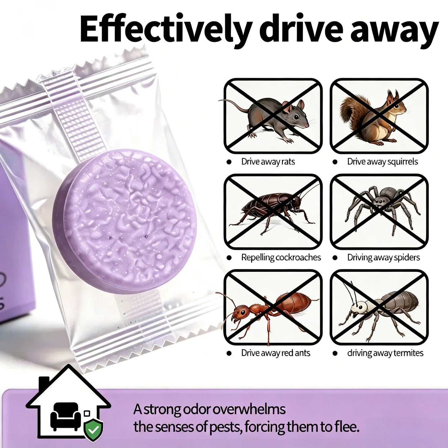 🐭 12-Pack Rodent Repellent Balls, Effective Pest Control Solution