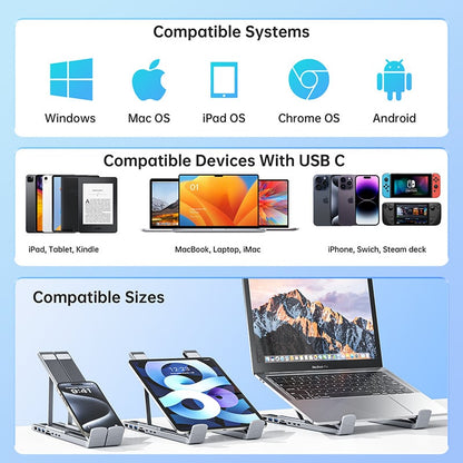 🔥HOT SALE🔥Buy 1 Get Free Shipping💥💻 8-in-1 USB-C Laptop Stand,Best Gifts