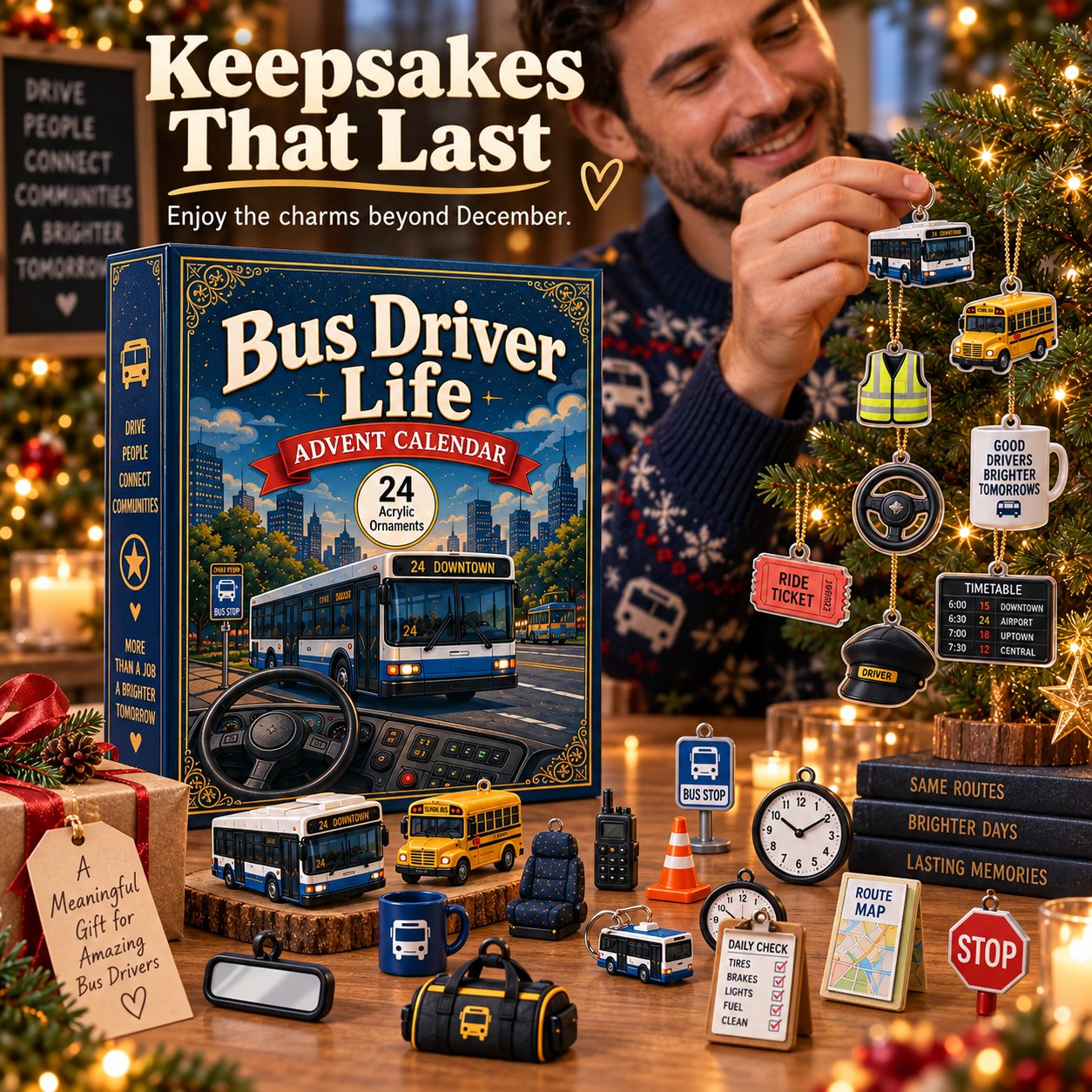 🚌 Driver’s Christmas Countdown | 24 Days of Bus-Themed Surprises ✨