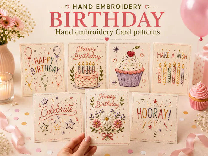 🌲 🪡 Christmas Hand Embroidery Card DIY Kit | Stitch Your Way Into the Christmas Spirit ✨ 🎁