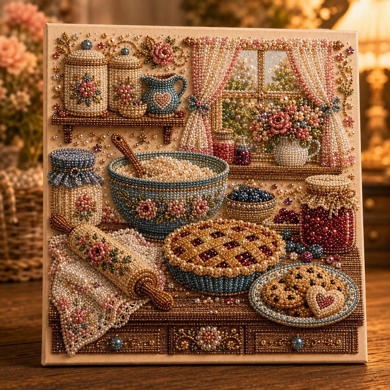 ⏳ Last Day 49% OFF – ✨Beginner-Friendly Premium 3D Pearl Cozy Room Diamond Painting Art Kit Collection | Complete Kit with All Tools & Step-by-Step Guide Included 💕