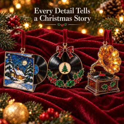Vintage Music Christmas Ornaments – 6 Nostalgic Designs for Music Lovers